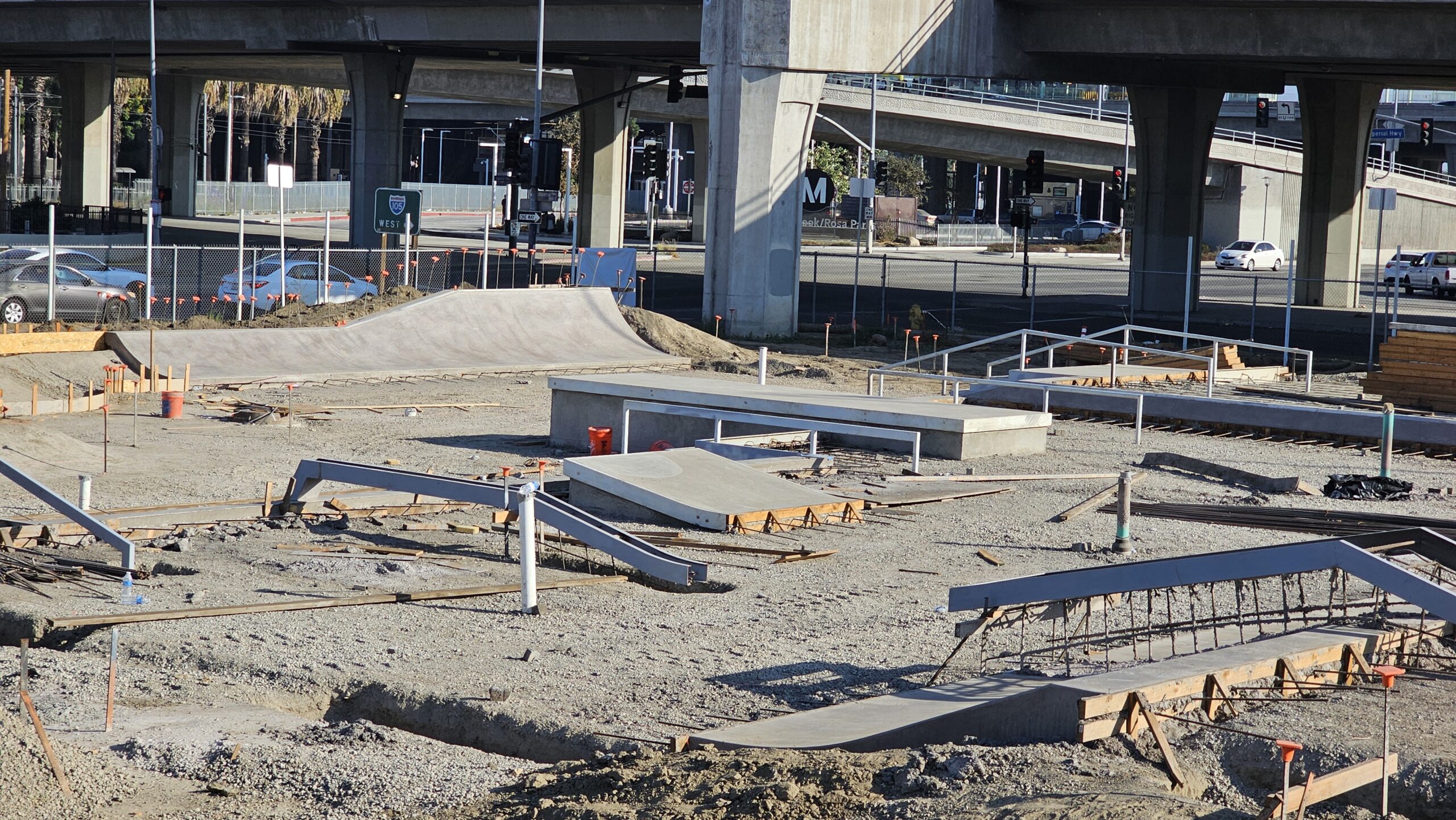 Watts Skatepark underway